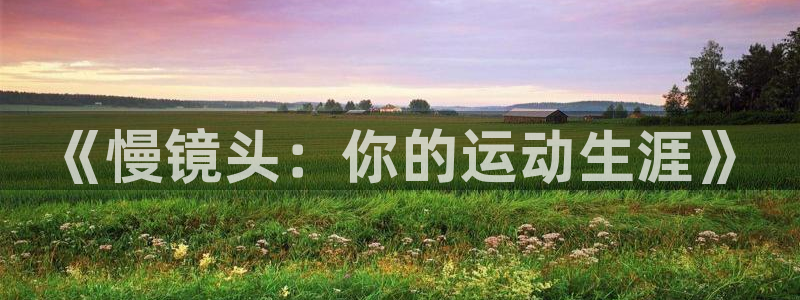 球王会体育：《慢镜头：你的运动生涯》